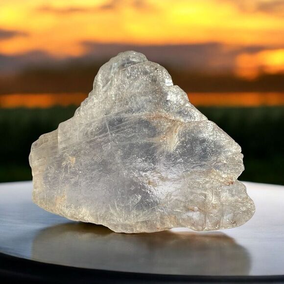 Small Natural Raw‎ Selenite Piece - Picture 1 of 12